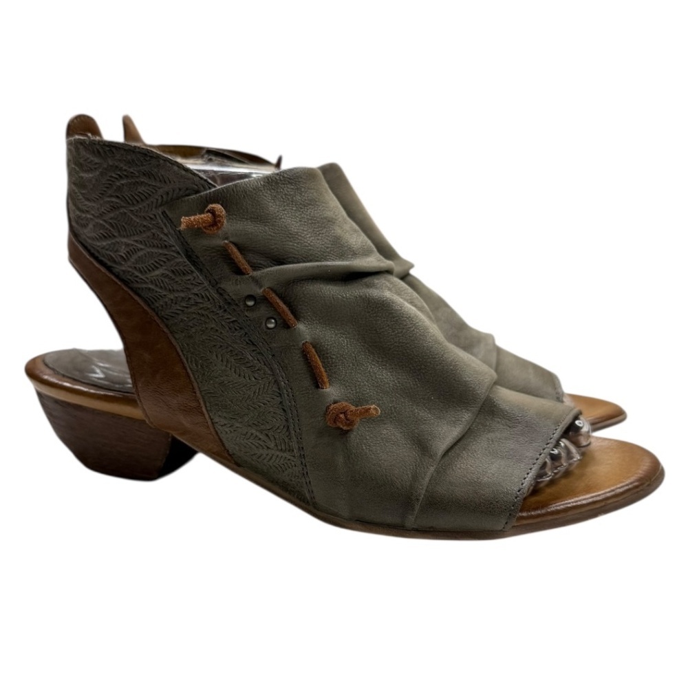 Miz Mooz Celia Ruched Leather Bootie - Picture 2 of 13